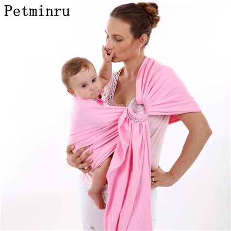 Petminru New Baby Sling Baby Carrier Wrap For Newborns Solid Color