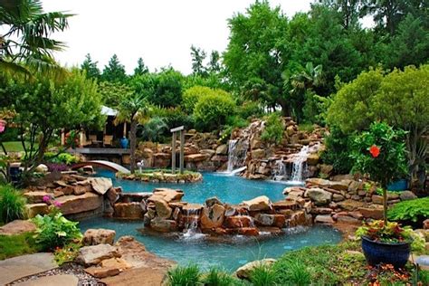 Tropical Garden Oasis Tropical Pool Dallas By Original