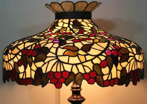 Chicago Mosaic Leaded Stained Glass Lamp Shade Cherry Tree Tiffany Style Ebay