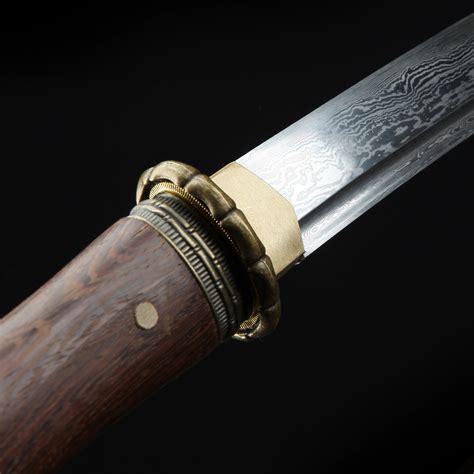 handmade bamboo style damascus steel japanese wakizashi sword samurai swords truekatana