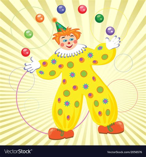 clown royalty free vector image vectorstock