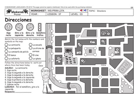 Directions Direcciones Spanish By Phil1609 Teaching Resources Tes