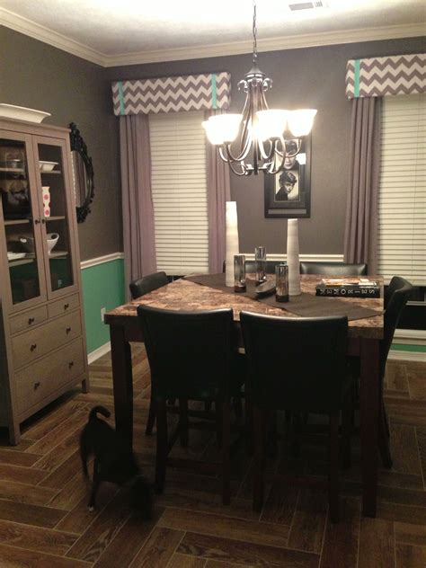 Teal and grey chevron what about a cute window covering ...