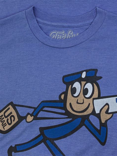 Us Mail Vintage Mr Zip T Shirt Blue Tee Luv