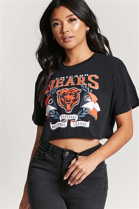 Product Namenfl Chicago Bears Graphic Crop Top Categorytopblouses