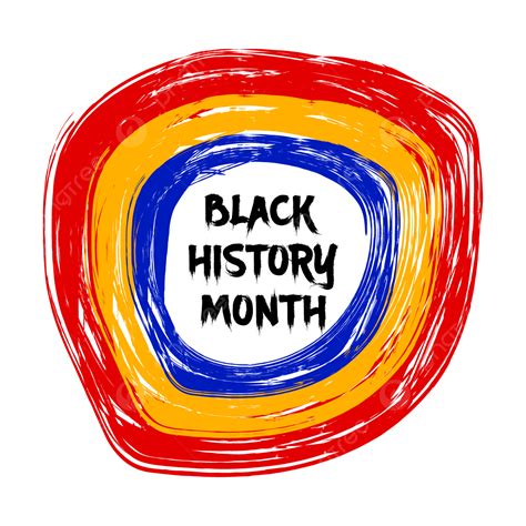 Black History Month Vector Png Images Black History Month Colorful