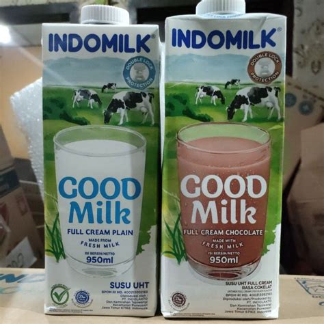 Jual Indomilk Good Milk Uht Full Cream 950ml Shopee Indonesia