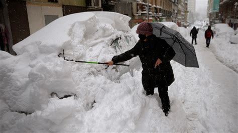 Winter Storm Filomena Brings Massive Snowfall Over Spain