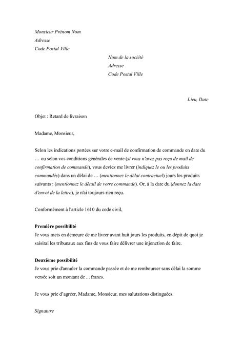 Exemple De Lettre Pour Une Reclamation Modele De Lett