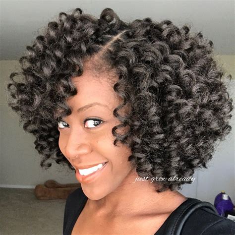 Crochet Braids With Jamaican Bounce Hair Curly Crochet Hair Styles Wand Curl Crochet Hair