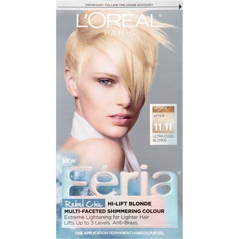 Loréal Paris Feria Permanent Hair Color 1111 Icy Blonde Ultra Cool Blonde Amazon