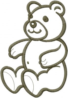 See more ideas about hand embroidery stitches, embroidery tutorials, embroidery techniques. Teddy Bear Outline Embroidery Designs, Machine Embroidery ...