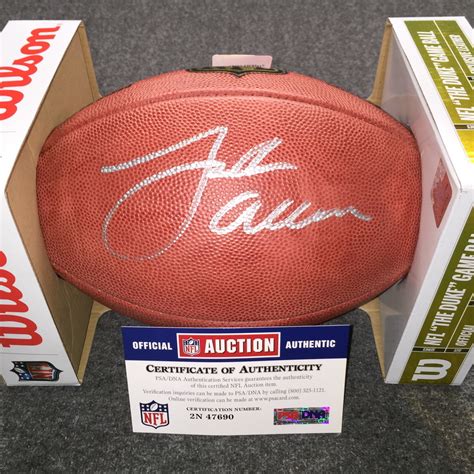 Nfl Auction Nfl Bills Josh Allen Signed Authentic Football