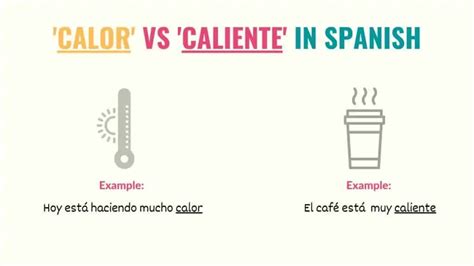 hot in spanish caliente vs calor tell me in spanish