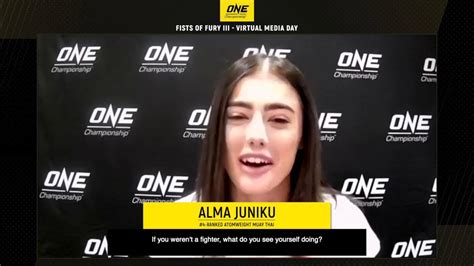 Alma Juniku One Championship Interview Youtube