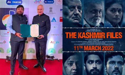 Anupam Kher Gives Powerful Speech As The Kashmir Files Gets Honoured At Iffi Truth Was