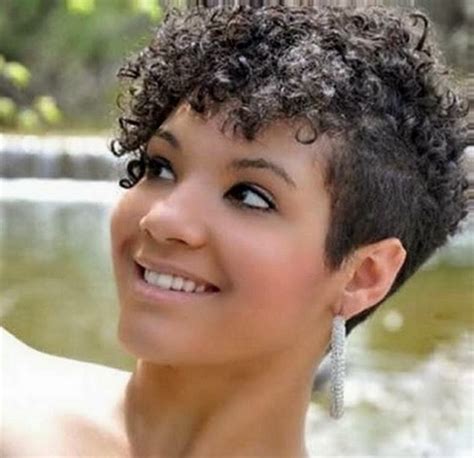 We love the flat, head waves you can get on black women's hairstyles, especially the latest pixie haircuts! Very short naturally curly hairstyles