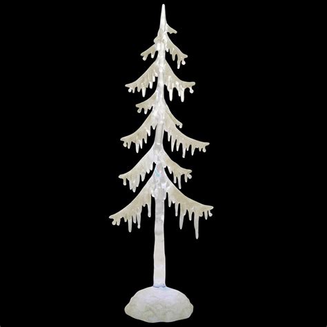 14 Inch Acrylic Tree With Snow Led Display