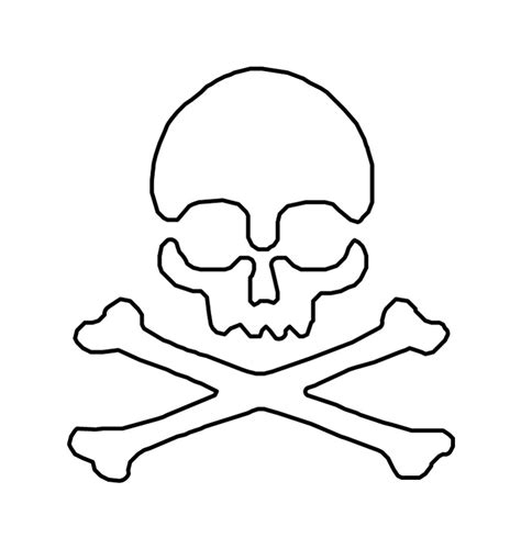 Free Skull And Crossbones Stencil Download Free Skull And Crossbones
