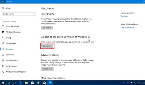 Go Back To The Previous Version Of Windows 10 How To Uninstall Windows