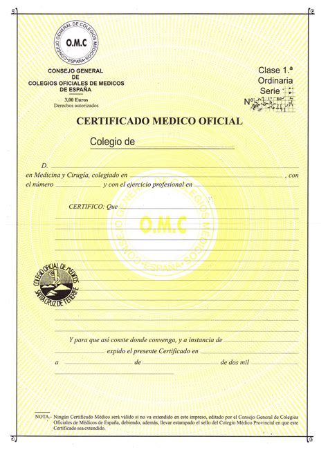 Modelo Certificado Medico Oficial Madrid Financial Report