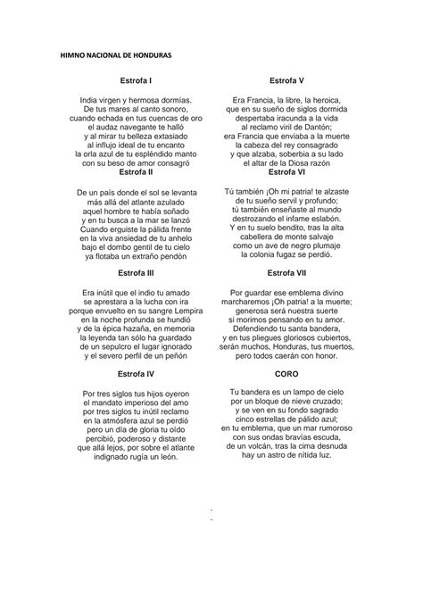 Solution Explicación Del Himno Nacional Studypool