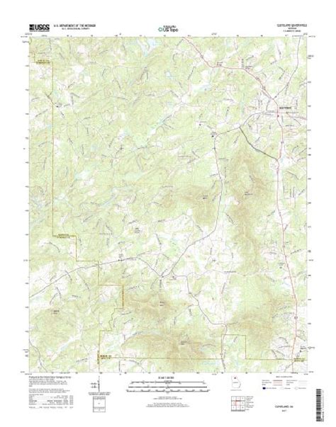 Mytopo Cleveland Georgia Usgs Quad Topo Map