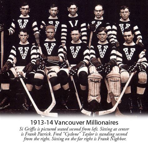 Vancouver Millionaires 1914 Hockeygods