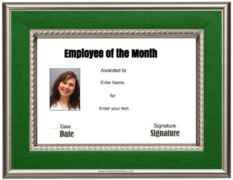 Once template is downloaded, you can get. Free Custom Employee of the Month Certificate