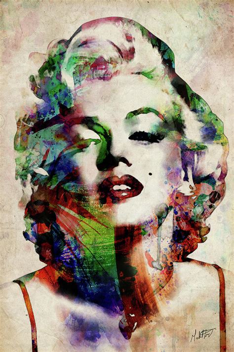 Marilyn Digital Art By Michael Tompsett Pixels
