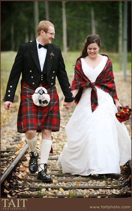 Scottish Wedding Love The Bride Wrapped In A Shawl Made In The Tartan