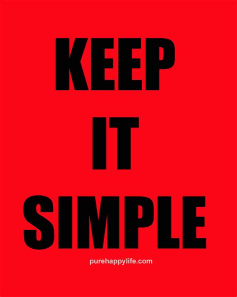 Life Quote Keep It Simple