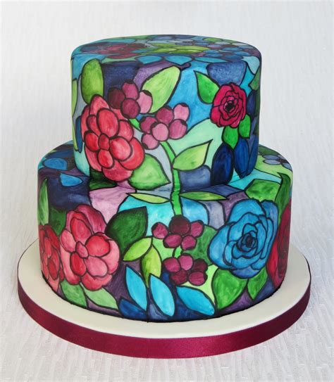 Tiffany Style Stained Glass Cake