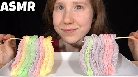 Asmr Frozen Jelly Noodles Mukbang Whispering Eating Sounds Youtube