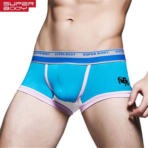 Superbody Sexy Men Underwear Boxer Shorts Cotton Mens U Convex Designed Underwear Men Boxers New