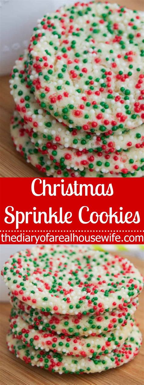 Some cookies are easier to prepare than others. Christmas Sprinkle Cookies • The Diary of a Real Housewife