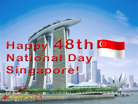 Everywhere it is red and white national flags and preschool kids too had a national day celebration yesterday starting from singing the national anthem. Happy 48th National Day Singapore 2013 | Revol Car ...