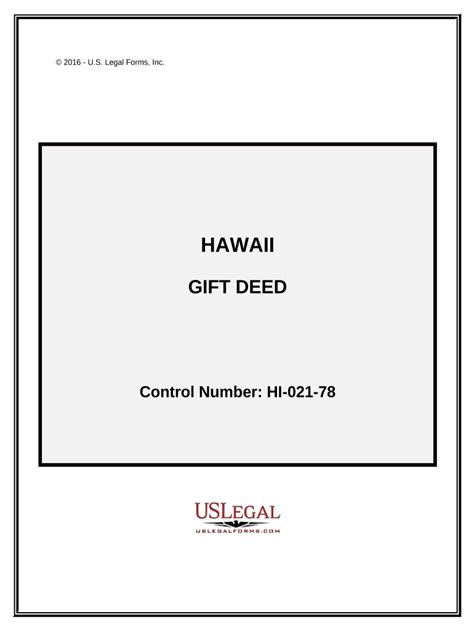 Hawaii Deed Form Fill Out And Sign Printable Pdf Template Airslate