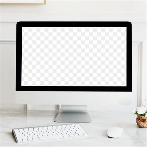 Computer Screen Mockup Transparent Png Premium Png Rawpixel