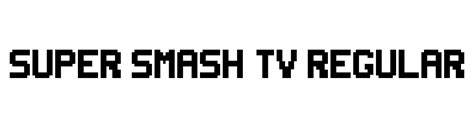 Super Smash Tv Regular Font