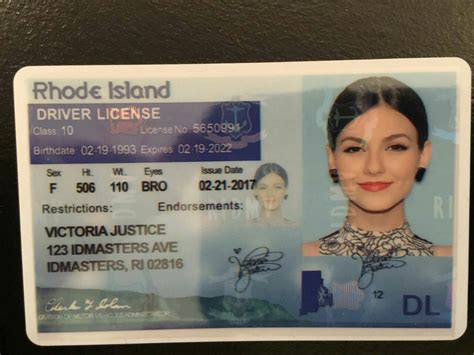 Buy Rhode Island Driver Licensescannable Rhode Island Driver License