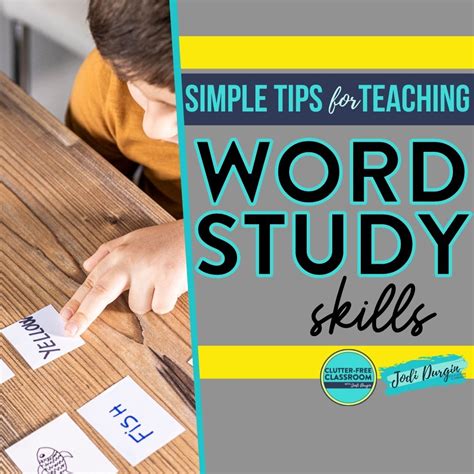 Word Study Ideas For Elementary Teachers 1st 5th Grade In 2024