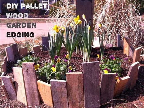 Free delivery and returns on ebay plus items for plus a simple green plastic edging will work wonders for a vege garden and for a nice rock garden, you can use a stone border while your flower bed would. Upcycled Stuff: How to Make Garden Edging From Pallet Wood ...