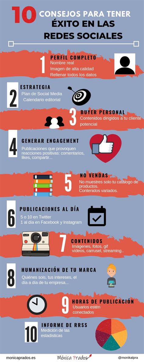 10 Consejos Para Crear Un Plan De Redes Sociales Infografia Infographic