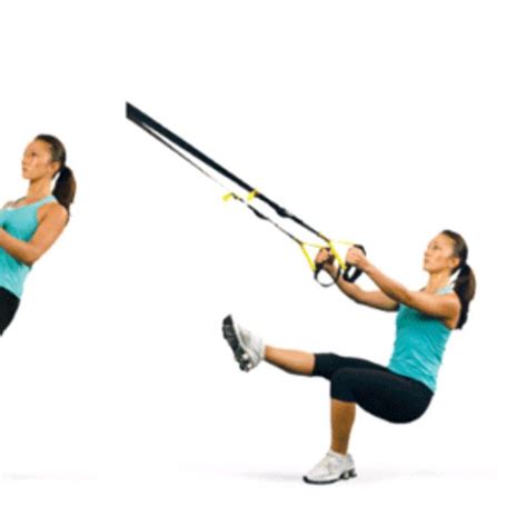 Trx Pistol Squat Right By E M Exercise How To Skimble