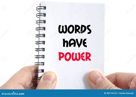 Words Have Power Text Concept Stock Photo Image Of Study Positive