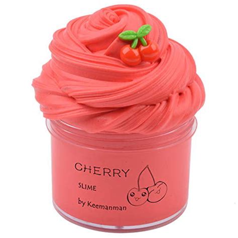 Keemanman Red Cherry Butter Slime Diy Slime Supplies Kit For Girls And