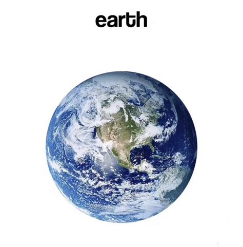 An Image Of The Earth From Space With Words Above It That Readearth