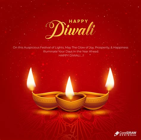Download Creative Beautiful Happy Diwali Wishes Wishing Card Vector