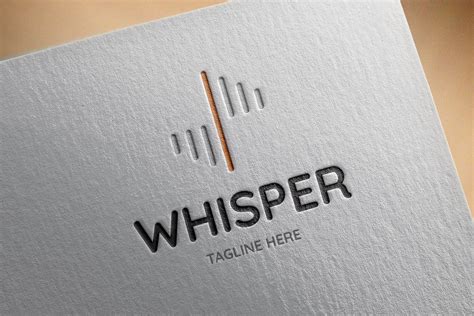Whisper Logo Template Creative Logo Templates ~ Creative Market